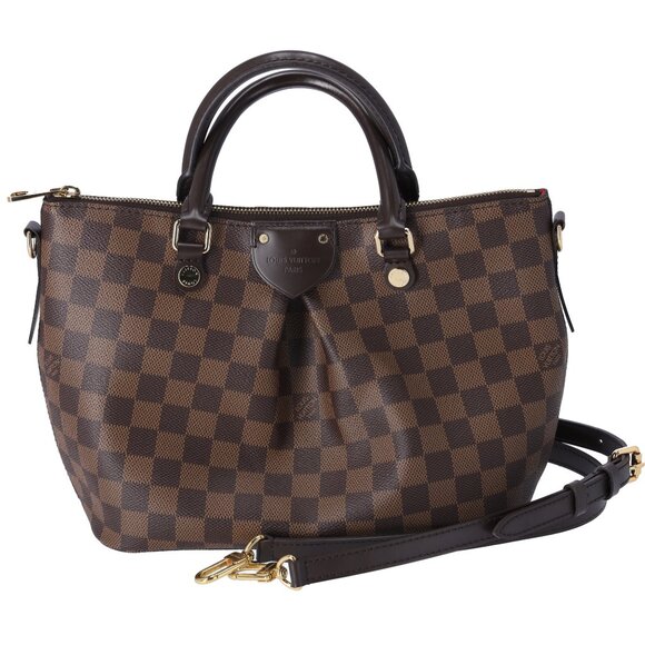 Louis Vuitton Siena PM Handbag Shoulder Bag N41545 Damier Ebene - Picture 1 of 9
